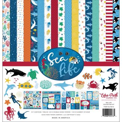 Echo Park Sea Life Designpapiere - Collection Kit